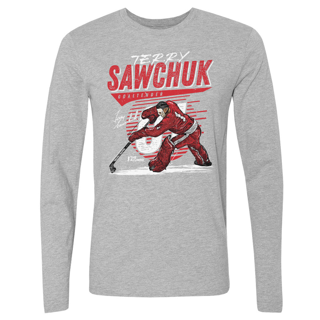 Terry Sawchuk Men&#39;s Long Sleeve T-Shirt | 500 LEVEL