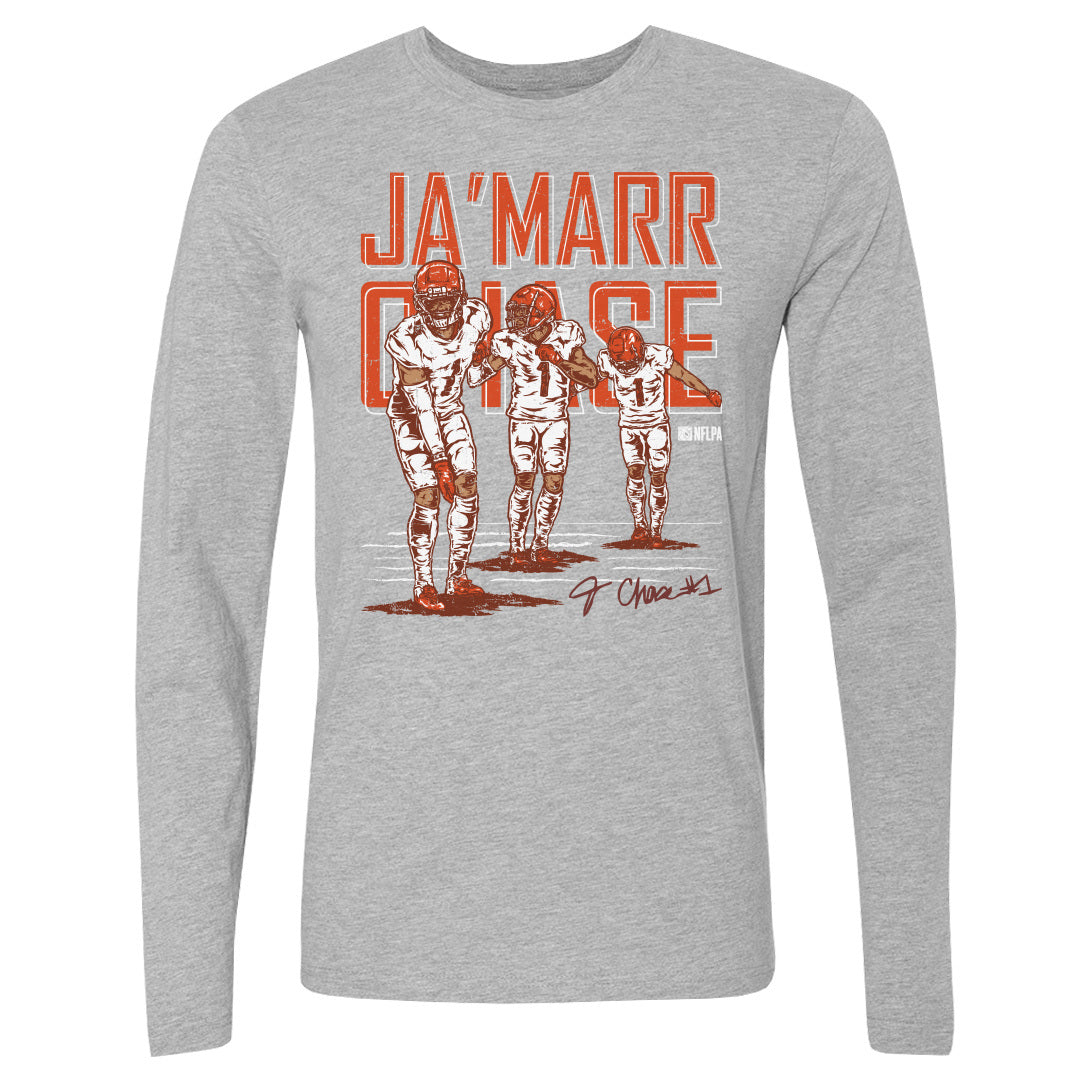 Ja&#39;Marr Chase Men&#39;s Long Sleeve T-Shirt | 500 LEVEL