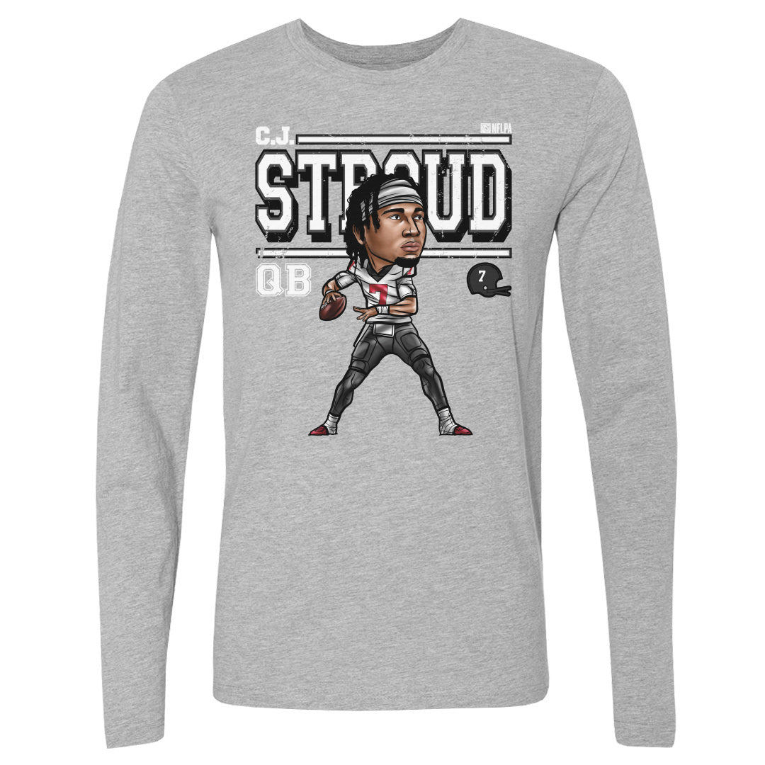 C.J. Stroud Men&#39;s Long Sleeve T-Shirt | 500 LEVEL