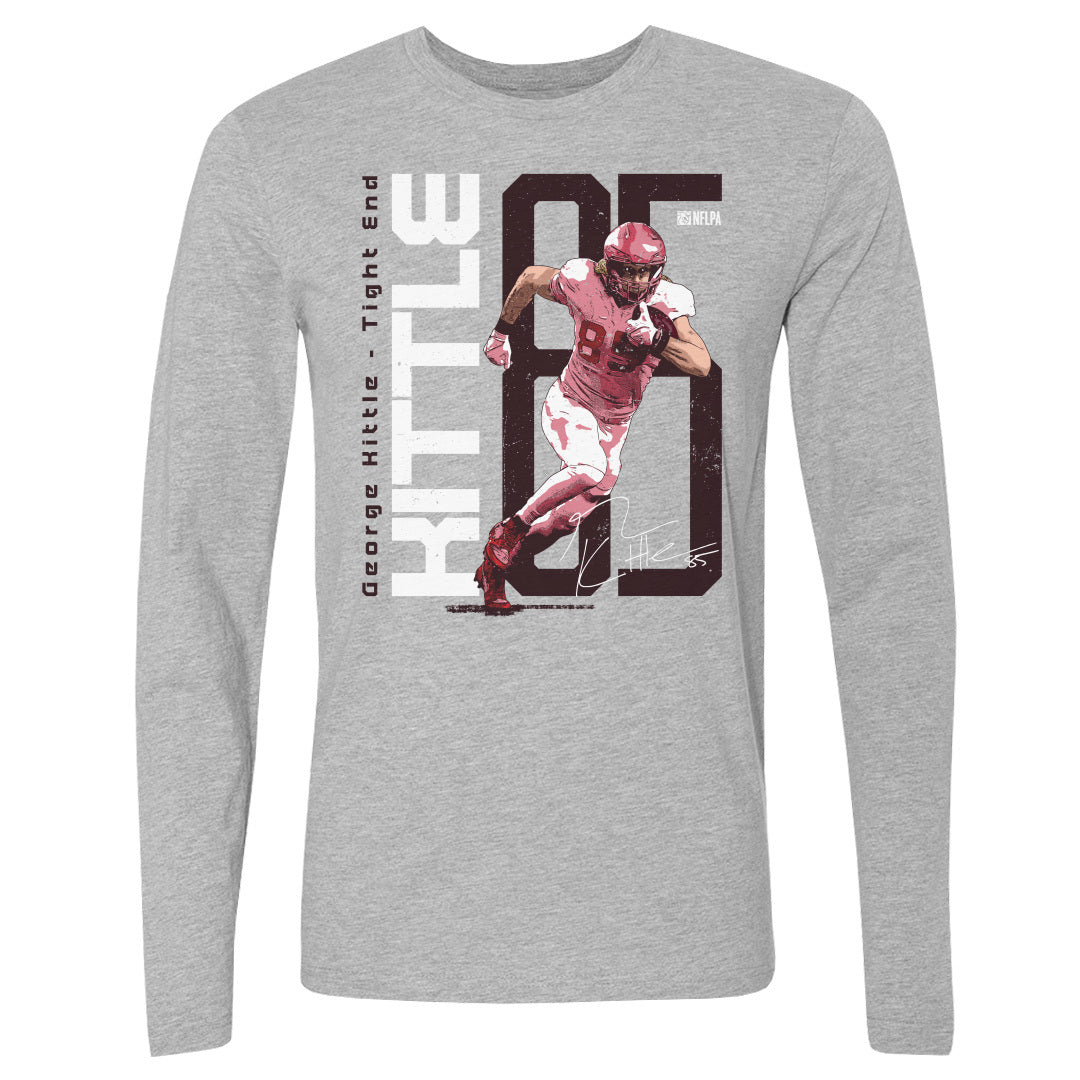 George Kittle Men&#39;s Long Sleeve T-Shirt | 500 LEVEL