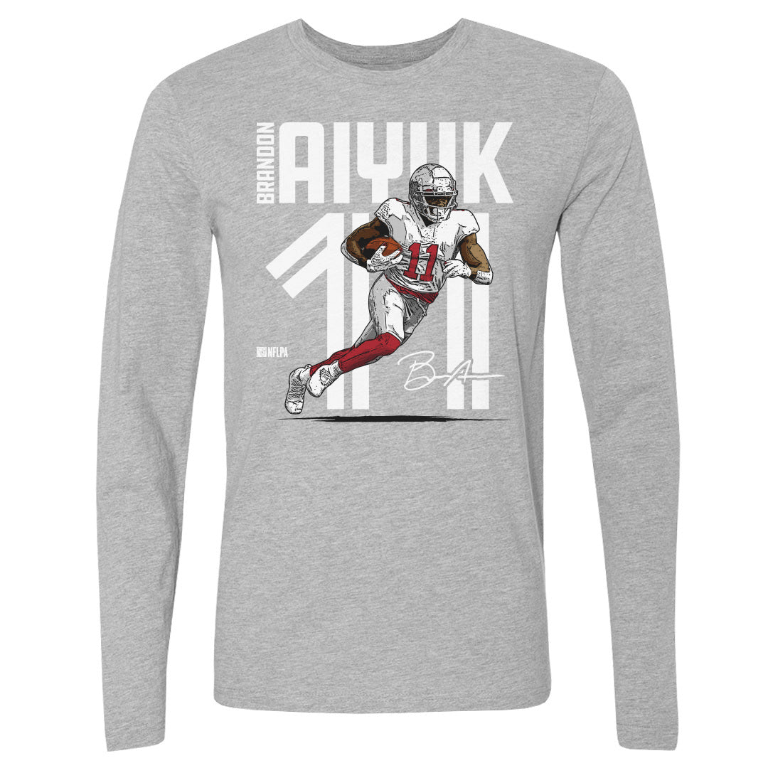 Brandon Aiyuk Men&#39;s Long Sleeve T-Shirt | 500 LEVEL