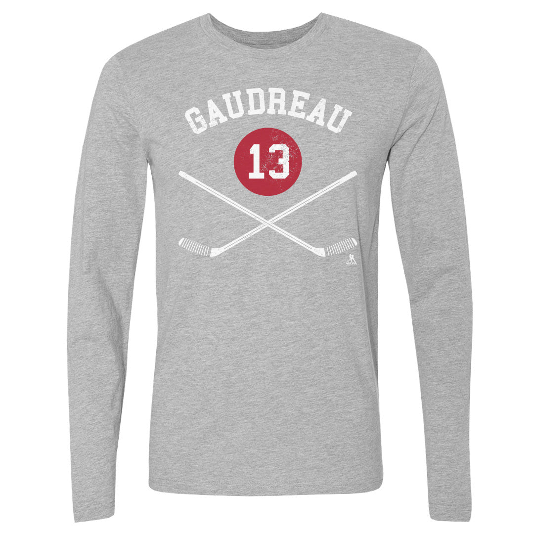 Johnny Gaudreau Men&#39;s Long Sleeve T-Shirt | 500 LEVEL