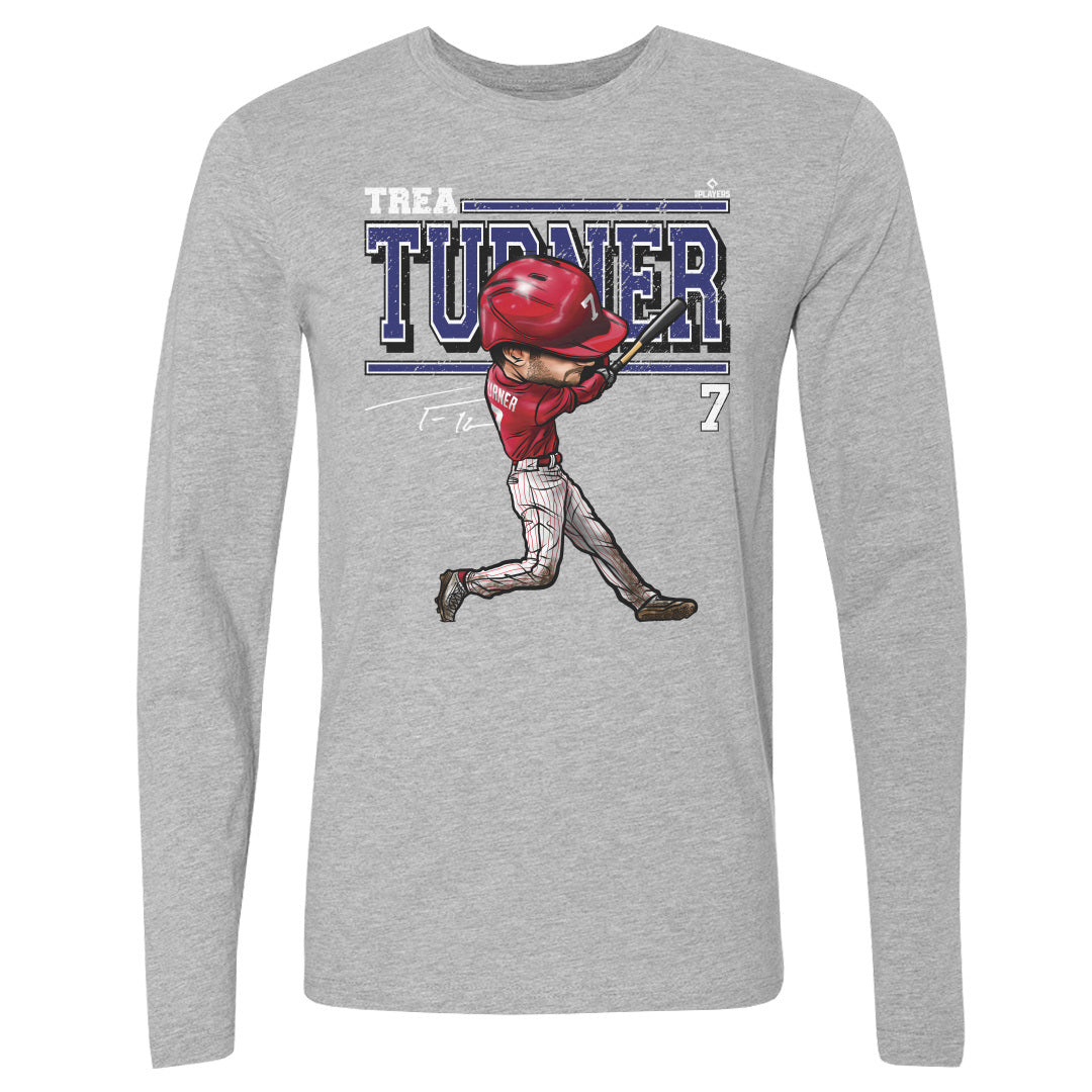 Trea Turner Men&#39;s Long Sleeve T-Shirt | 500 LEVEL