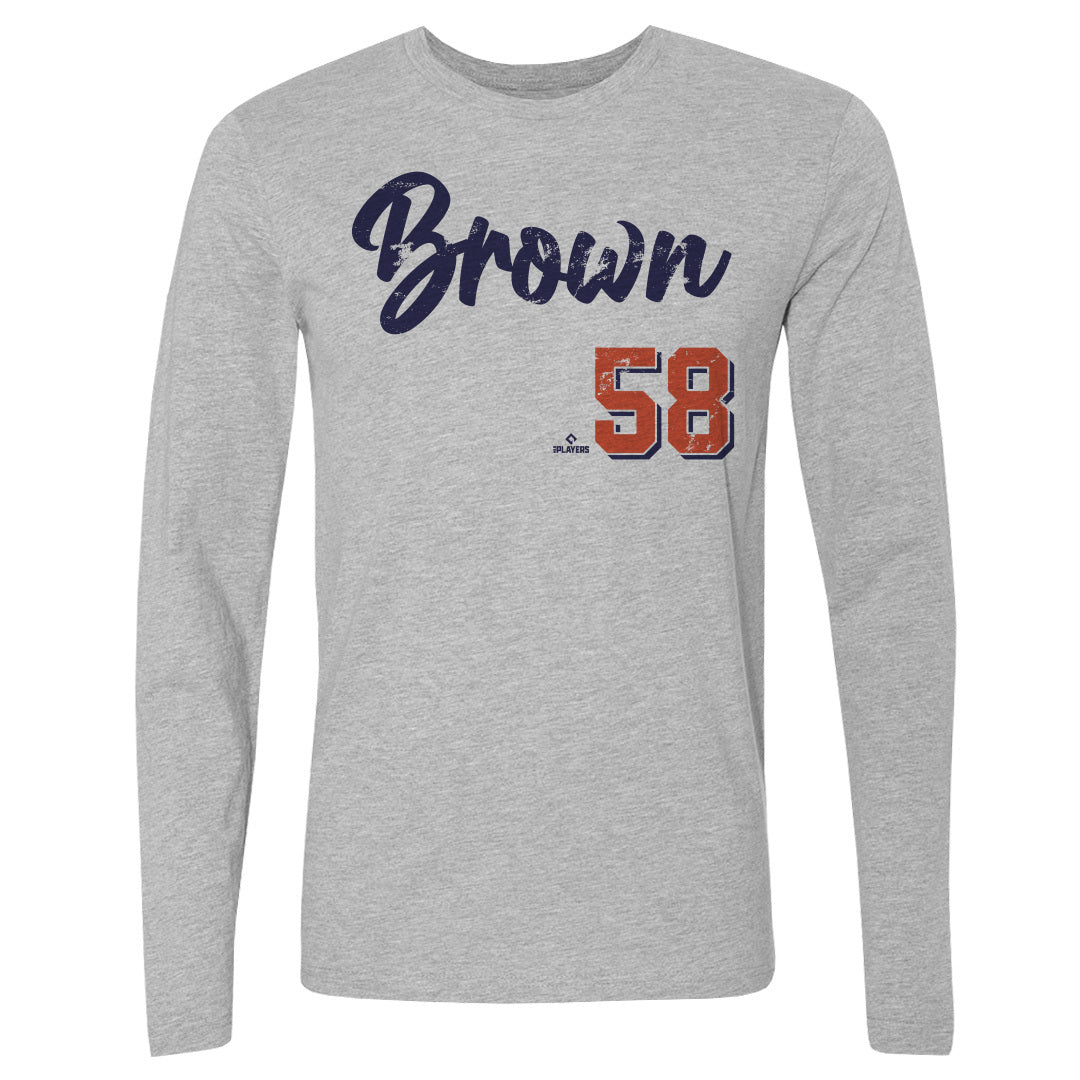 Hunter Brown Men&#39;s Long Sleeve T-Shirt | 500 LEVEL