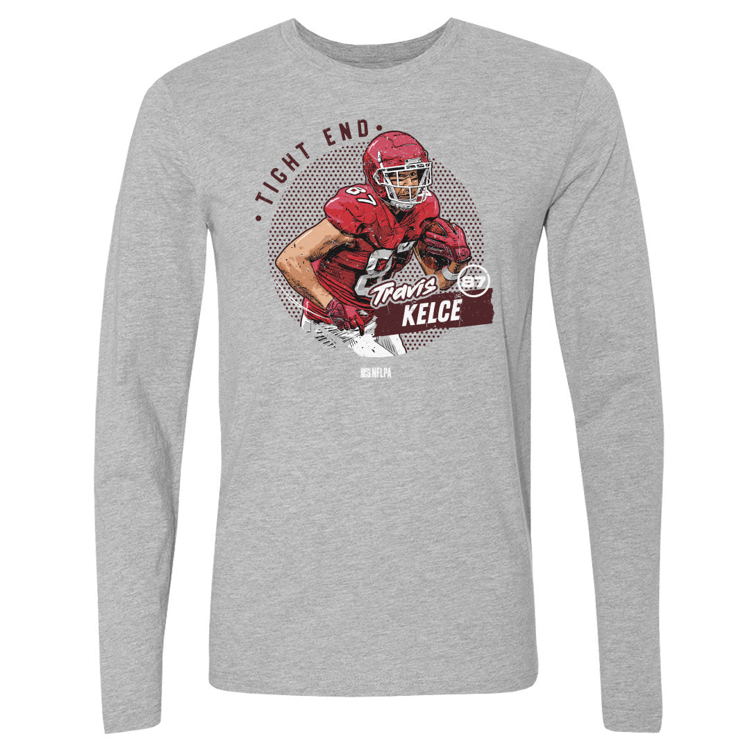 Travis Kelce Men&#39;s Long Sleeve T-Shirt | 500 LEVEL