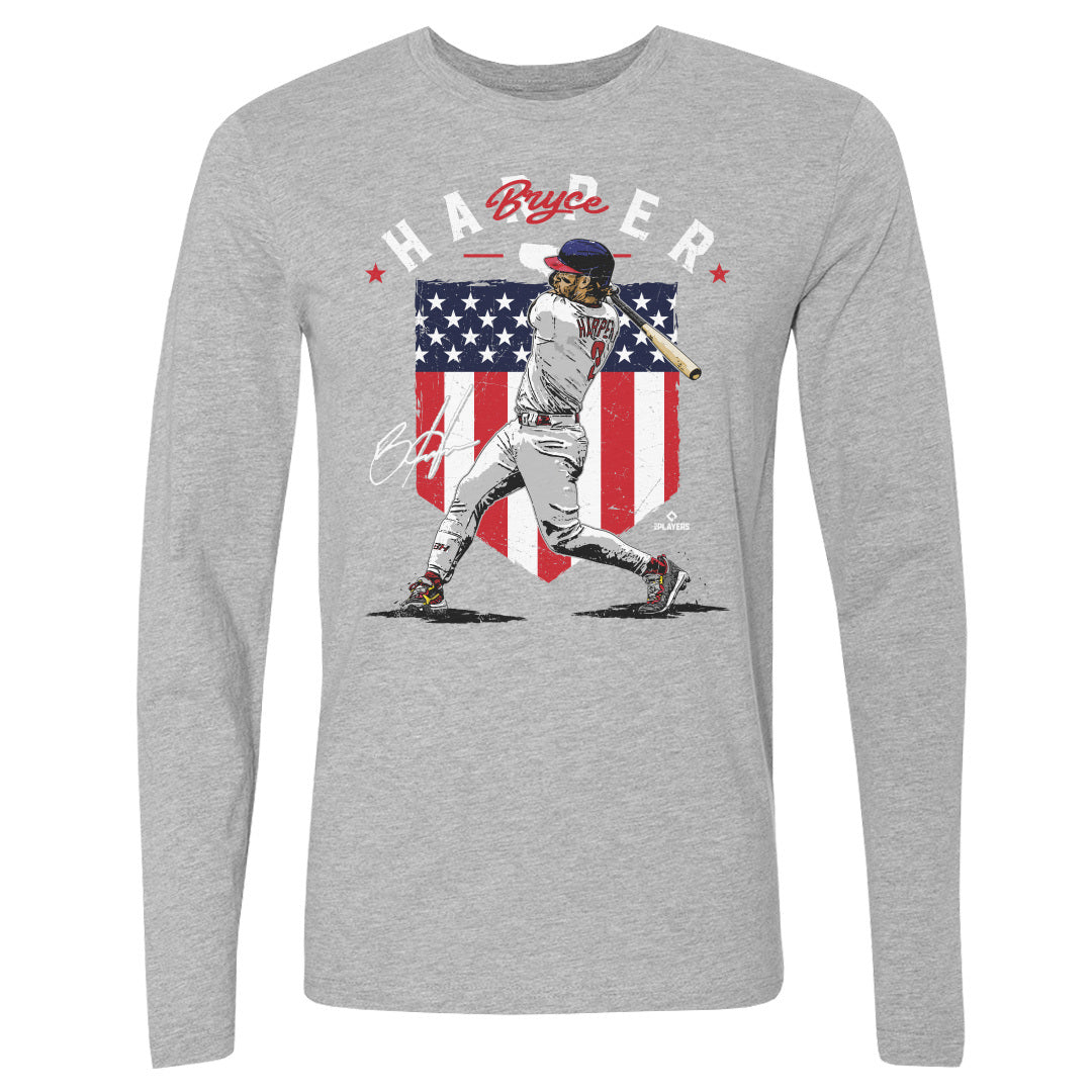 Bryce Harper Men&#39;s Long Sleeve T-Shirt | 500 LEVEL