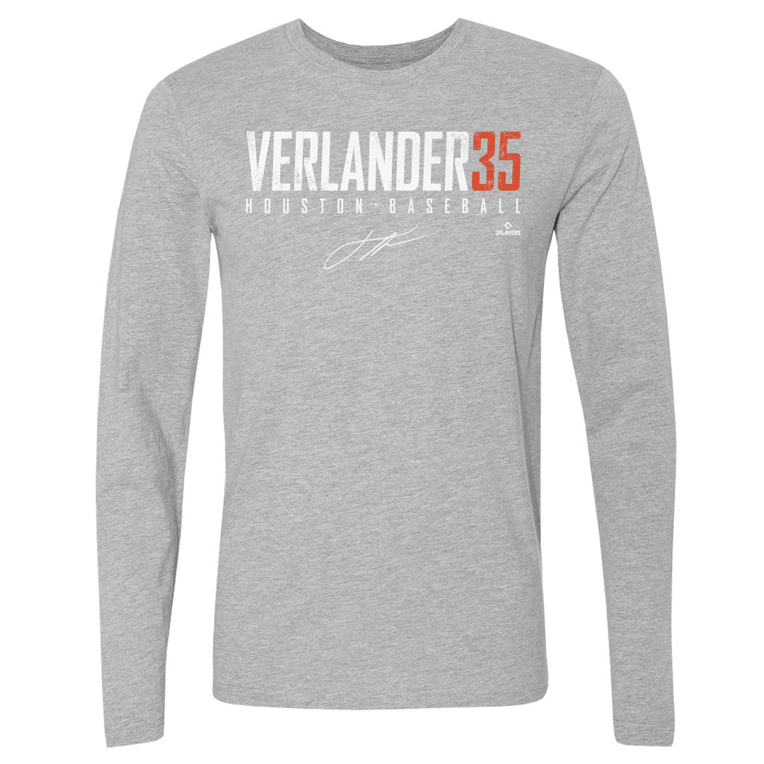 Justin Verlander Men&#39;s Long Sleeve T-Shirt | 500 LEVEL