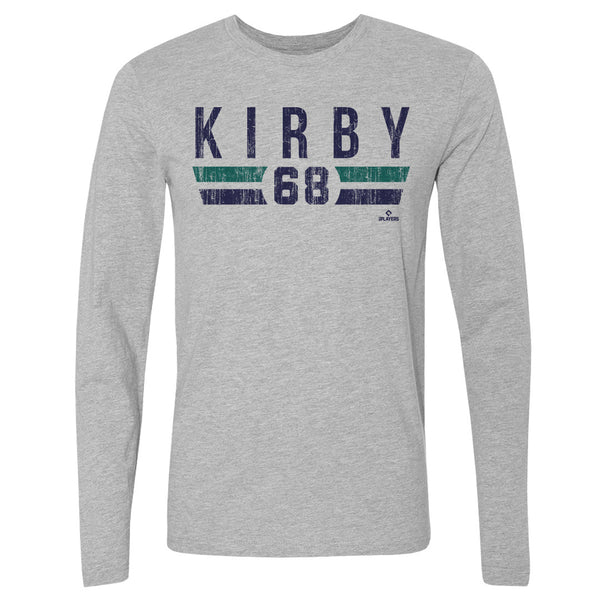 Youth George Kirby Seattle Mariners Backer Long Sleeve T-Shirt - Navy