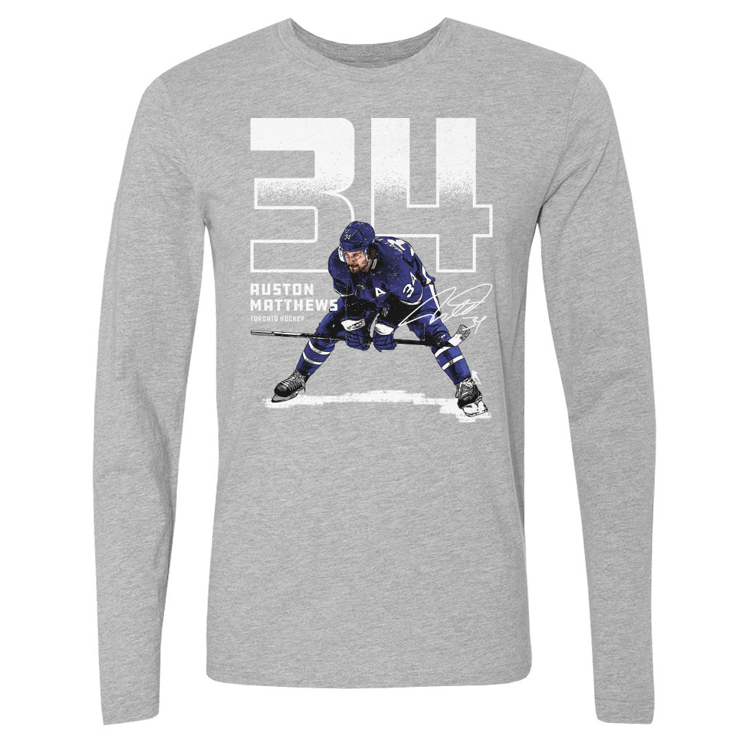 Auston Matthews Men&#39;s Long Sleeve T-Shirt | 500 LEVEL