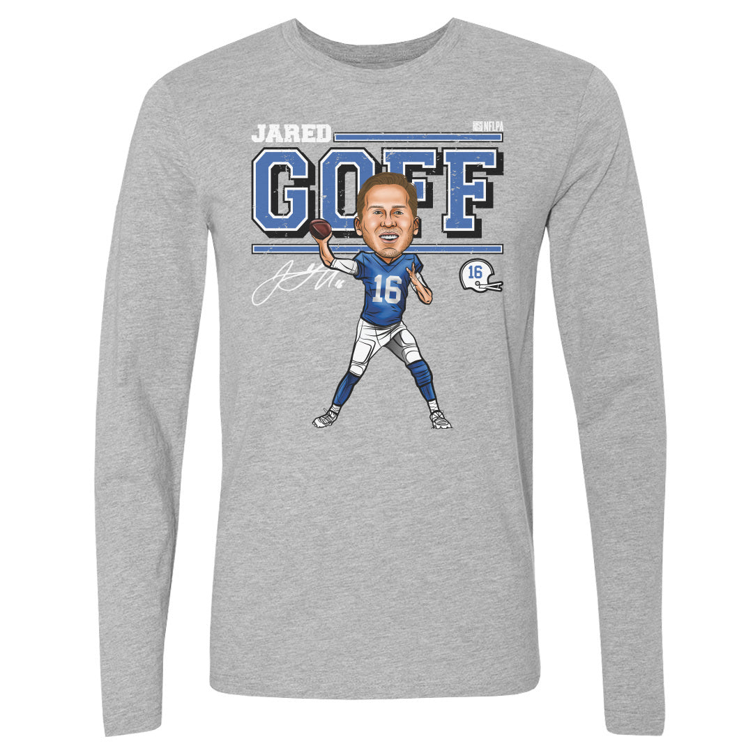 Jared Goff Men&#39;s Long Sleeve T-Shirt | 500 LEVEL