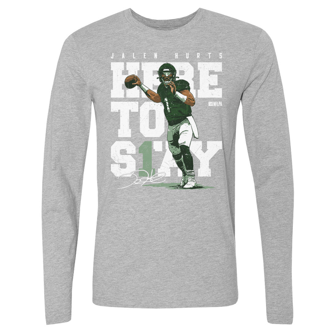 Jalen Hurts Men&#39;s Long Sleeve T-Shirt | 500 LEVEL