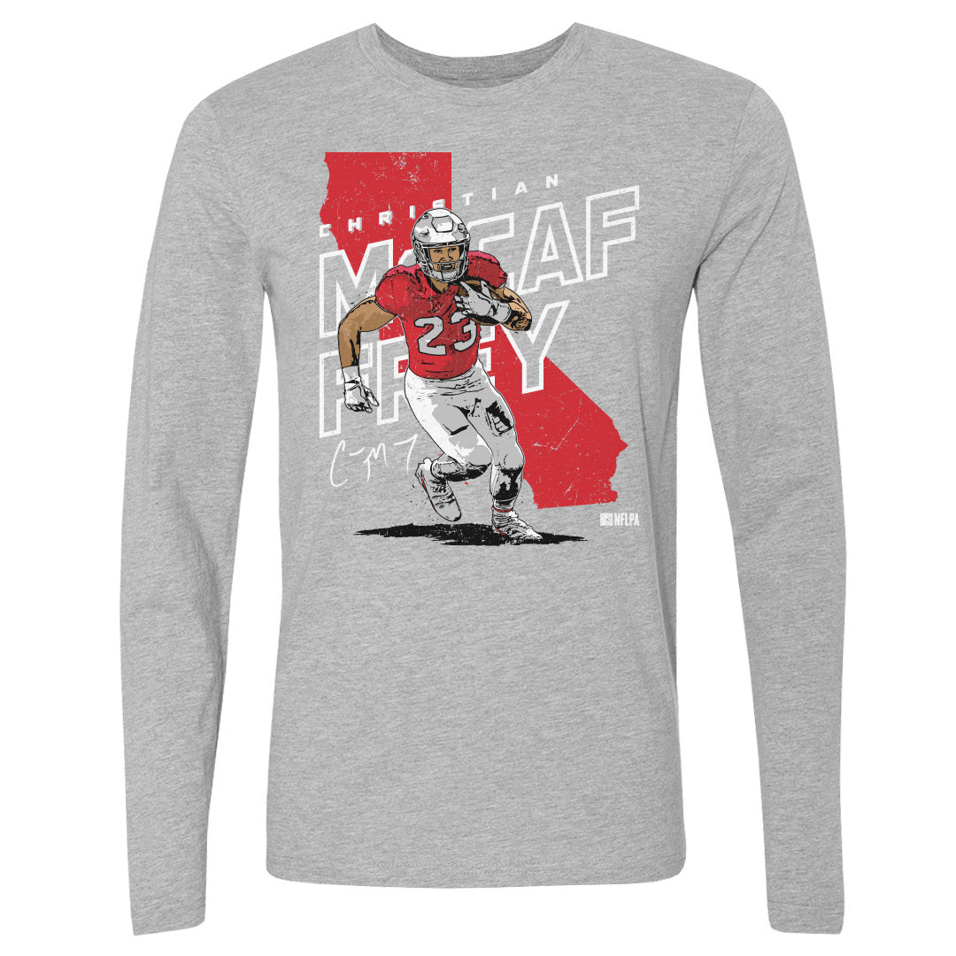 Christian McCaffrey Men&#39;s Long Sleeve T-Shirt | 500 LEVEL