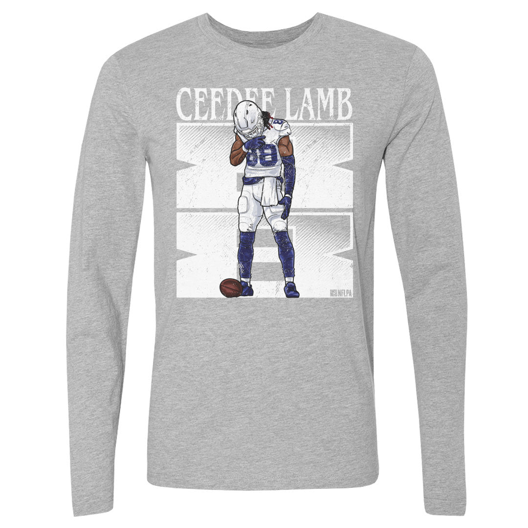 CeeDee Lamb Men&#39;s Long Sleeve T-Shirt | 500 LEVEL