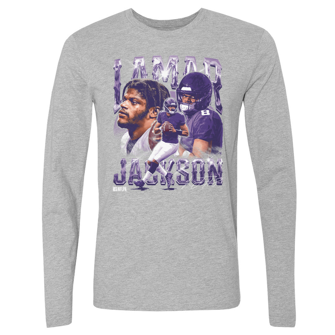 Lamar Jackson Men&#39;s Long Sleeve T-Shirt | 500 LEVEL