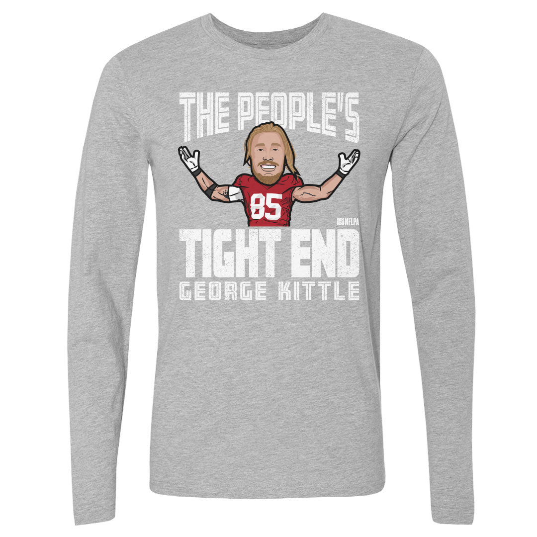 George Kittle Men&#39;s Long Sleeve T-Shirt | 500 LEVEL