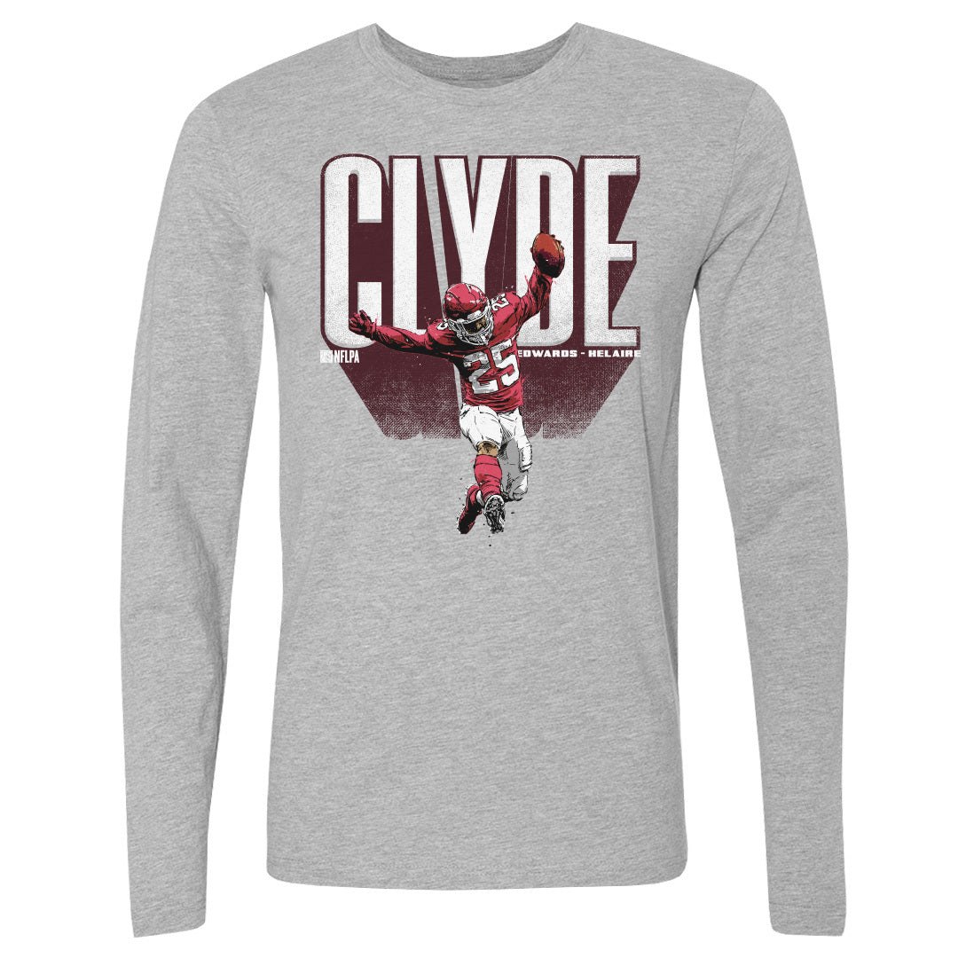 Clyde Edwards-Helaire Men&#39;s Long Sleeve T-Shirt | 500 LEVEL