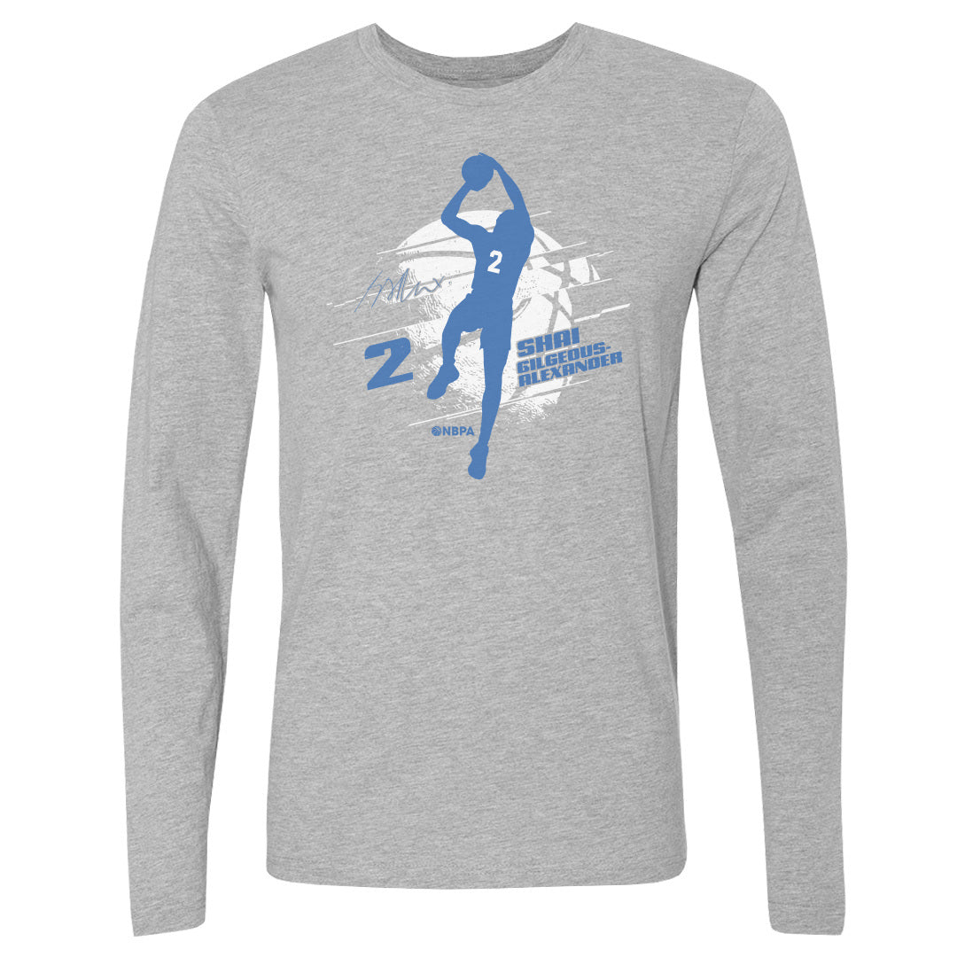 Shai Gilgeous-Alexander Men&#39;s Long Sleeve T-Shirt | 500 LEVEL