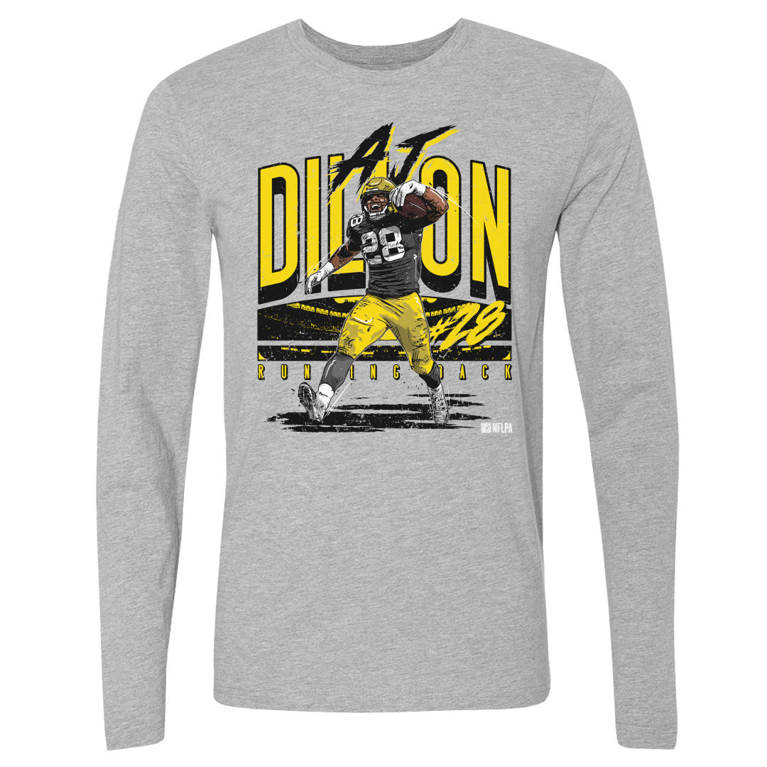 A.J. Dillon Men's Long Sleeve T-Shirt 3601, Green Bay Football Men's Long  Sleeve T-Shirt