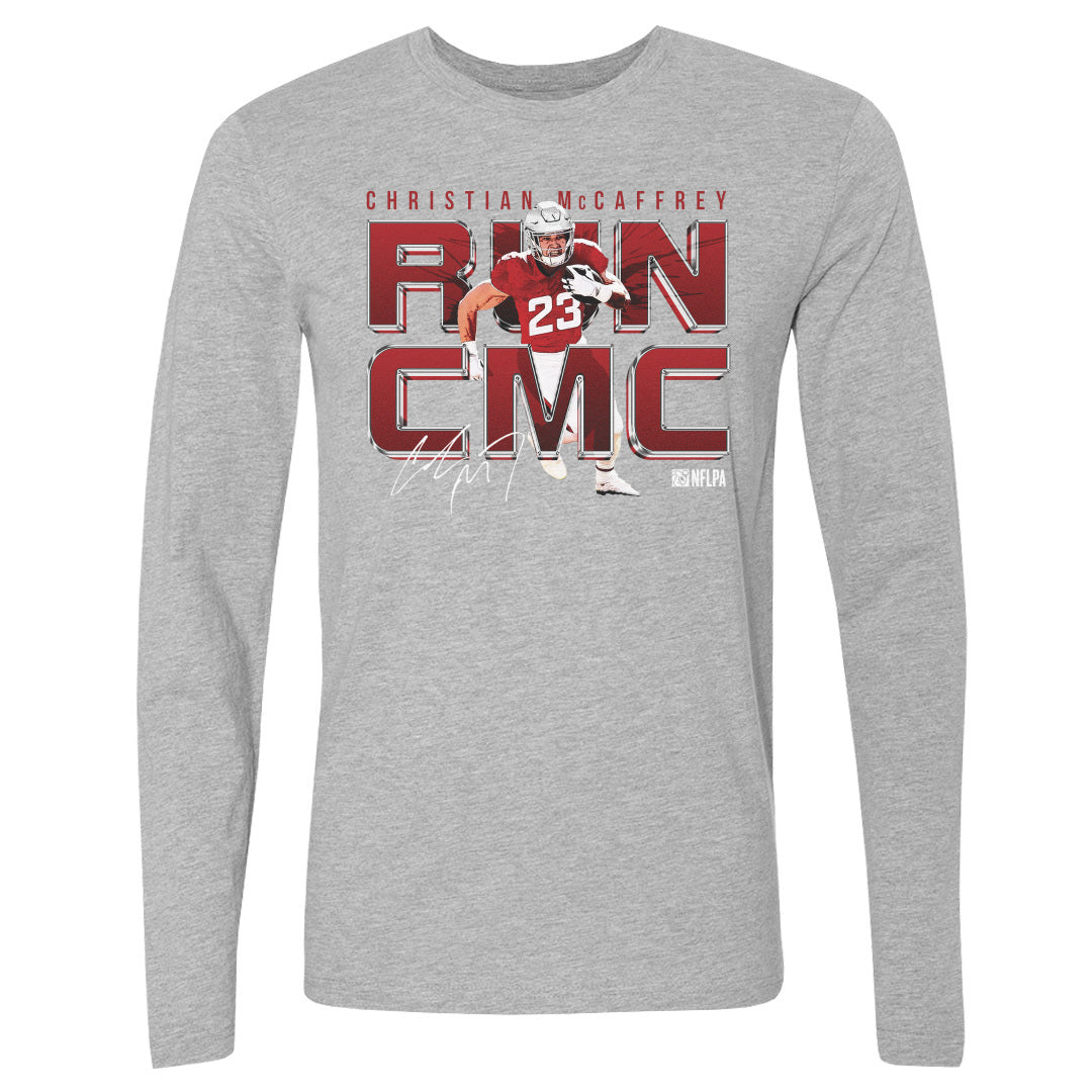 Christian McCaffrey Men&#39;s Long Sleeve T-Shirt | 500 LEVEL