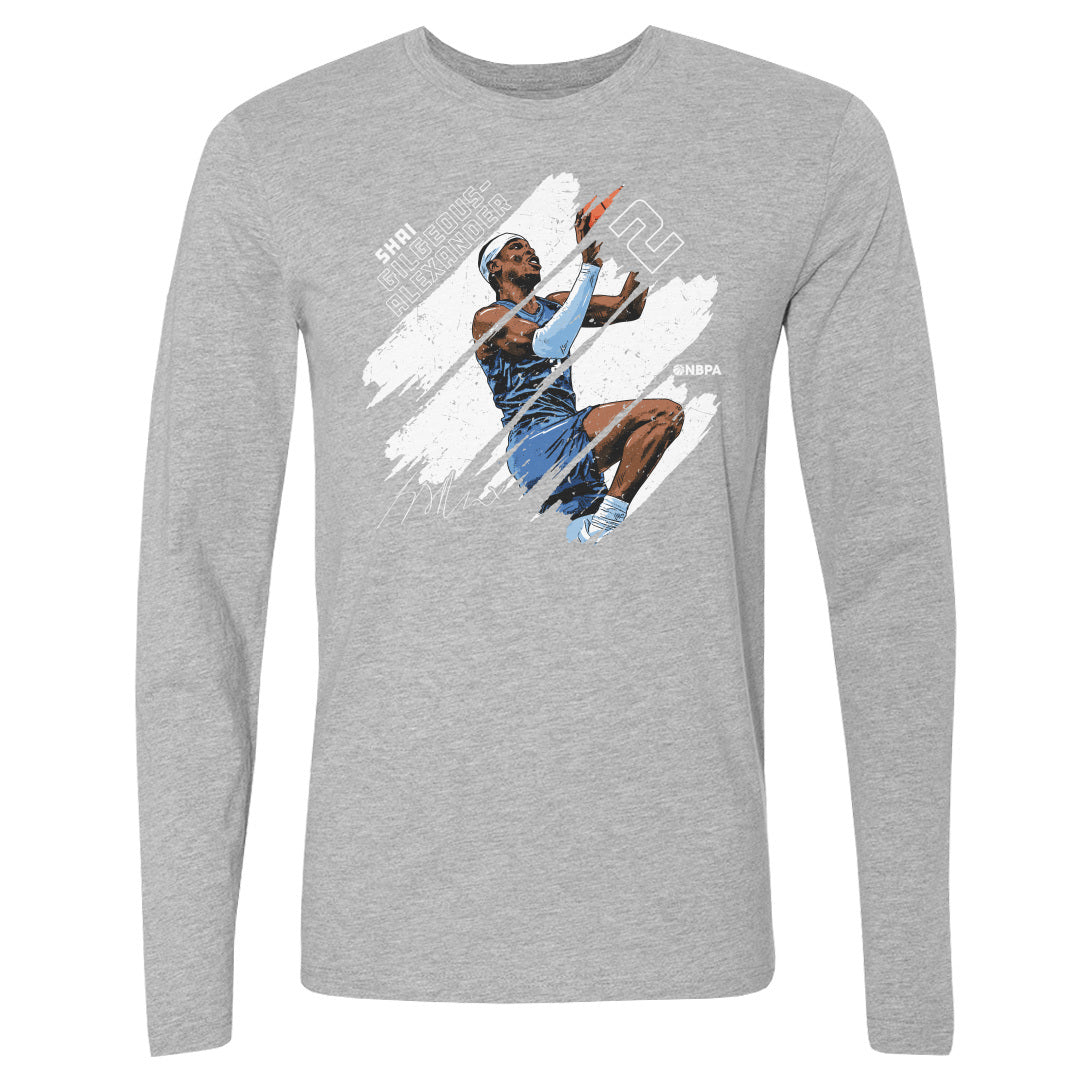 Shai Gilgeous-Alexander Men&#39;s Long Sleeve T-Shirt | 500 LEVEL