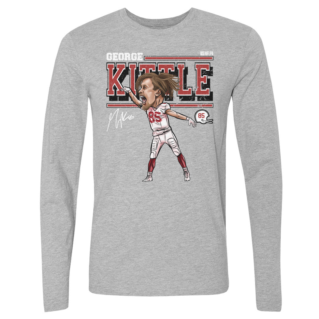 George Kittle Men&#39;s Long Sleeve T-Shirt | 500 LEVEL