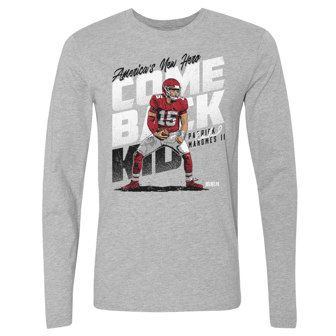 Patrick Mahomes Men&#39;s Long Sleeve T-Shirt | 500 LEVEL