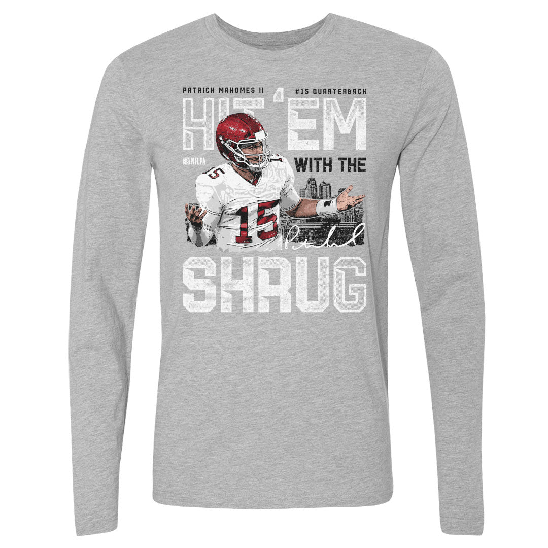 Patrick Mahomes Men&#39;s Long Sleeve T-Shirt | 500 LEVEL