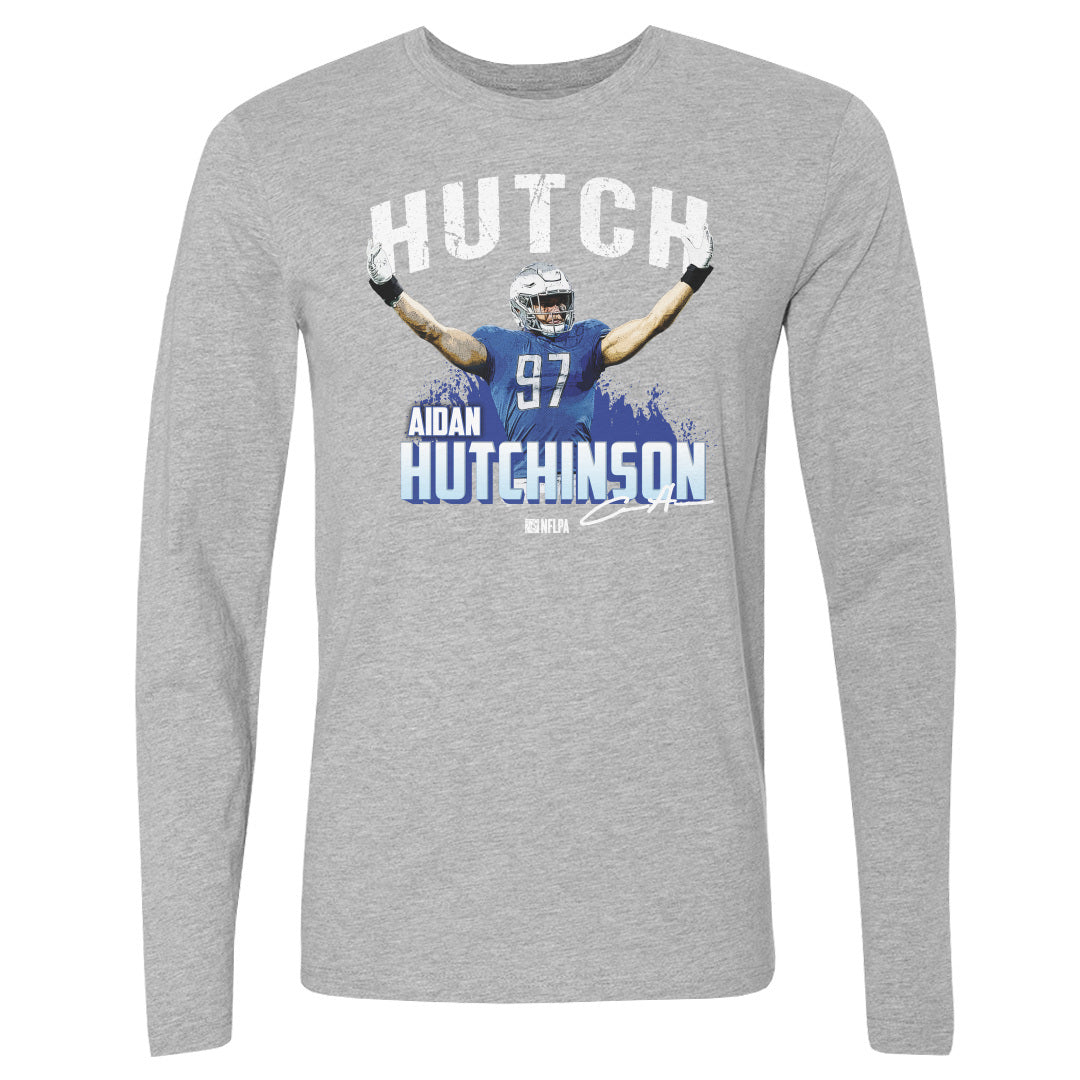 Aidan Hutchinson Men&#39;s Long Sleeve T-Shirt | 500 LEVEL