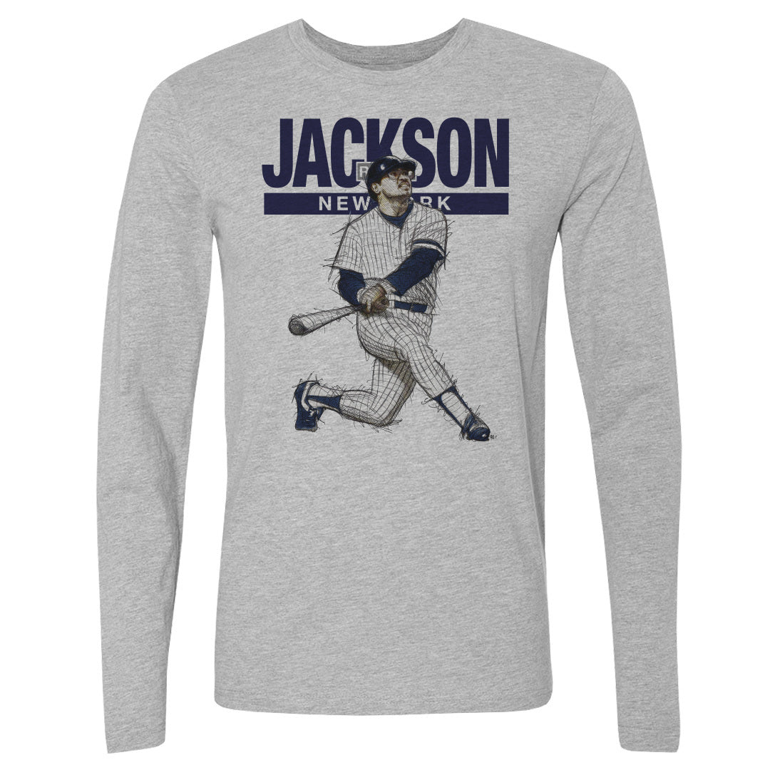 Reggie Jackson Men&#39;s Long Sleeve T-Shirt | 500 LEVEL