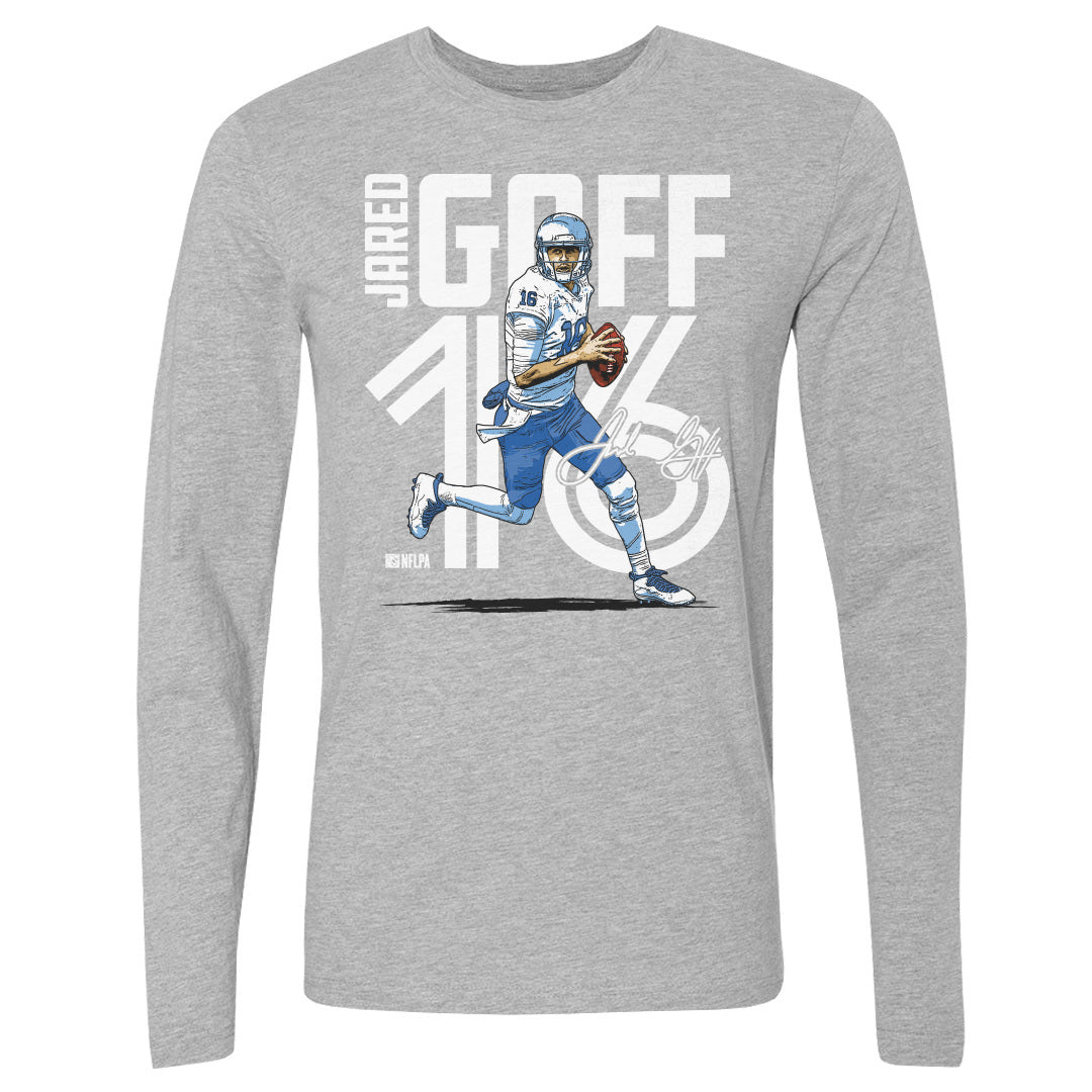 Jared Goff Men&#39;s Long Sleeve T-Shirt | 500 LEVEL