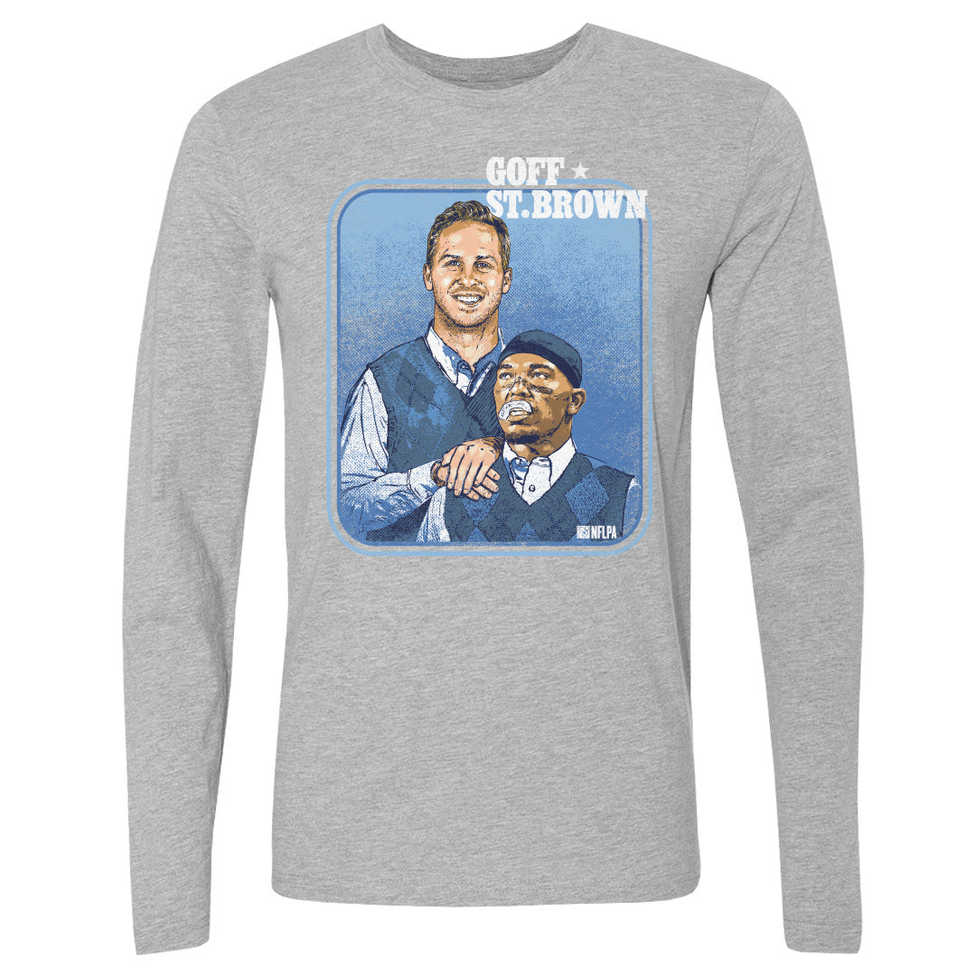 Jared Goff Men&#39;s Long Sleeve T-Shirt | 500 LEVEL