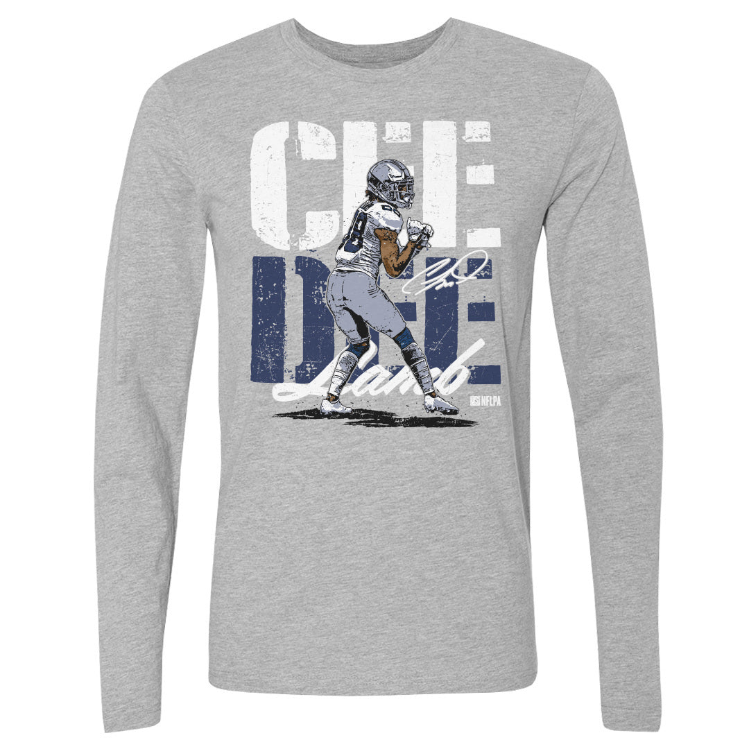 CeeDee Lamb Men&#39;s Long Sleeve T-Shirt | 500 LEVEL