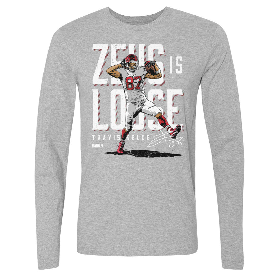 Travis Kelce Men&#39;s Long Sleeve T-Shirt | 500 LEVEL