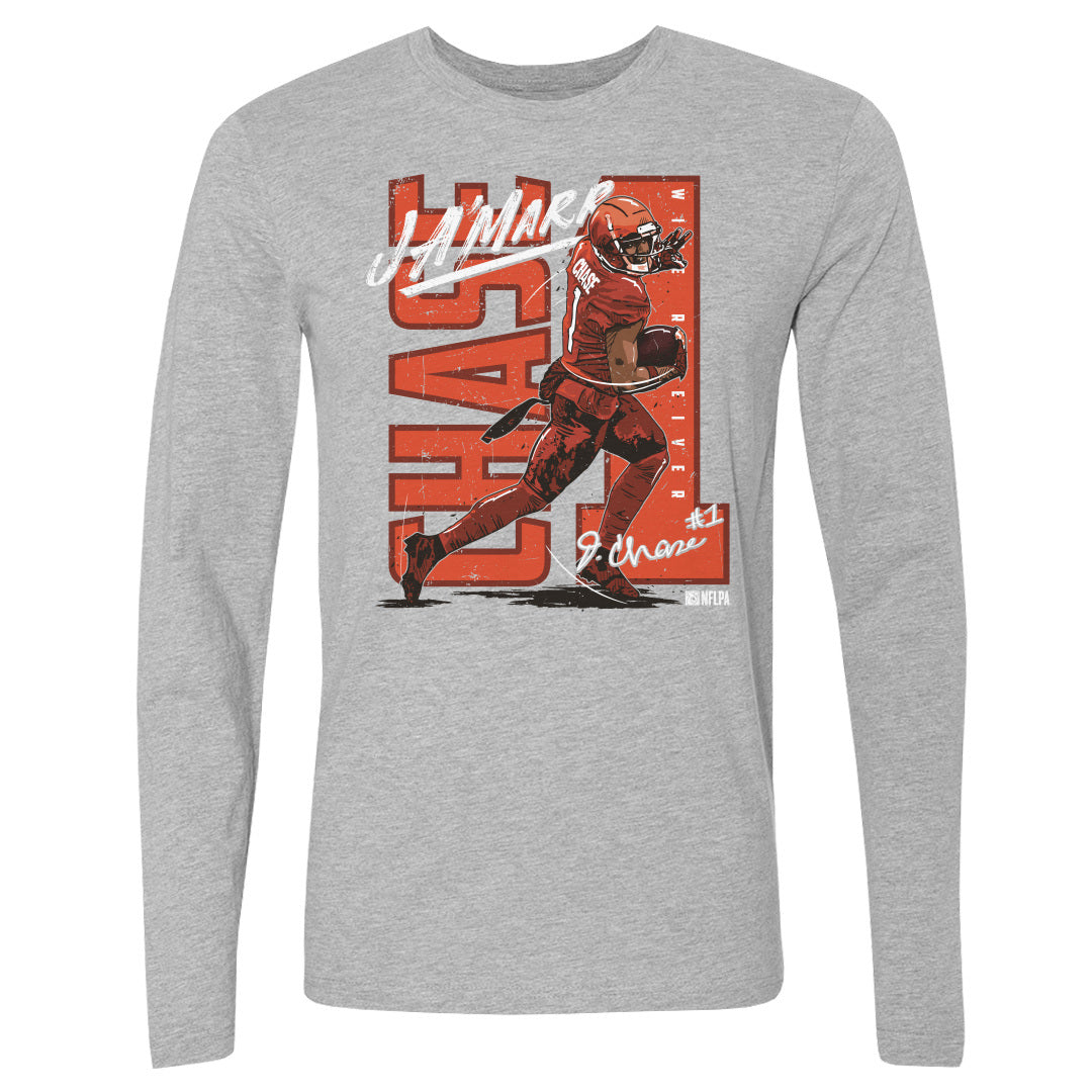 Ja&#39;Marr Chase Men&#39;s Long Sleeve T-Shirt | 500 LEVEL