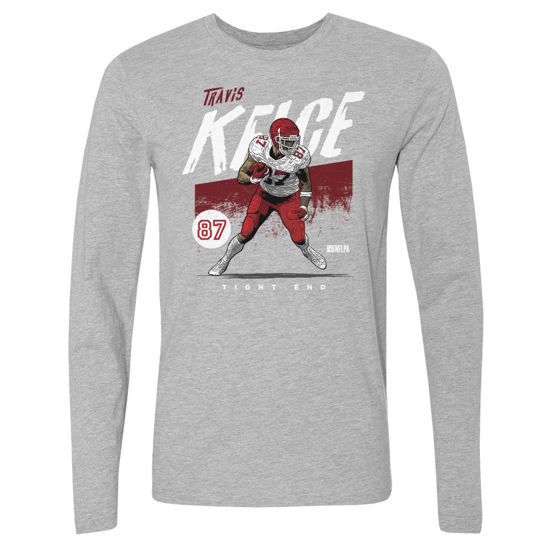 Travis Kelce Men&#39;s Long Sleeve T-Shirt | 500 LEVEL