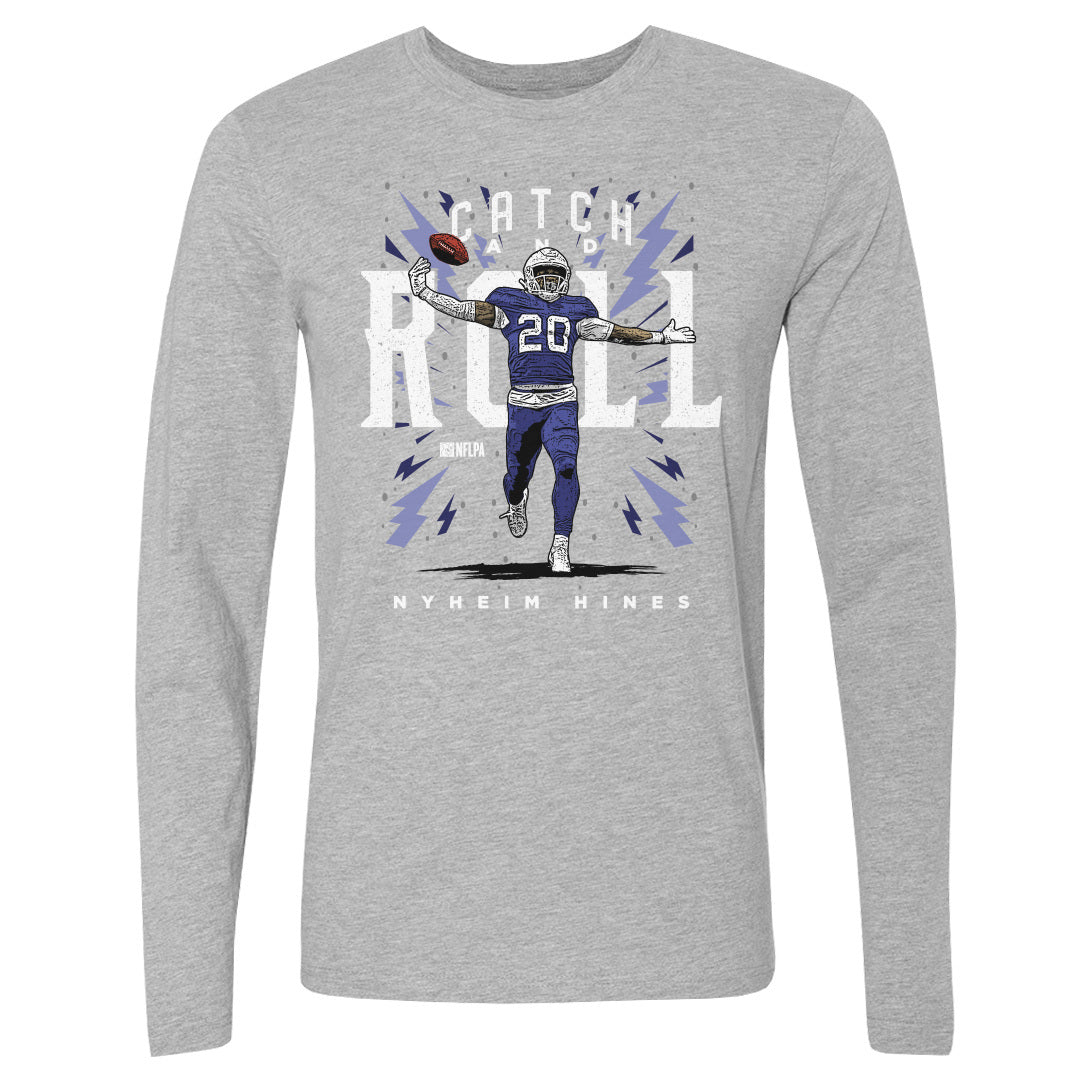 Nyheim Hines Men&#39;s Long Sleeve T-Shirt | 500 LEVEL