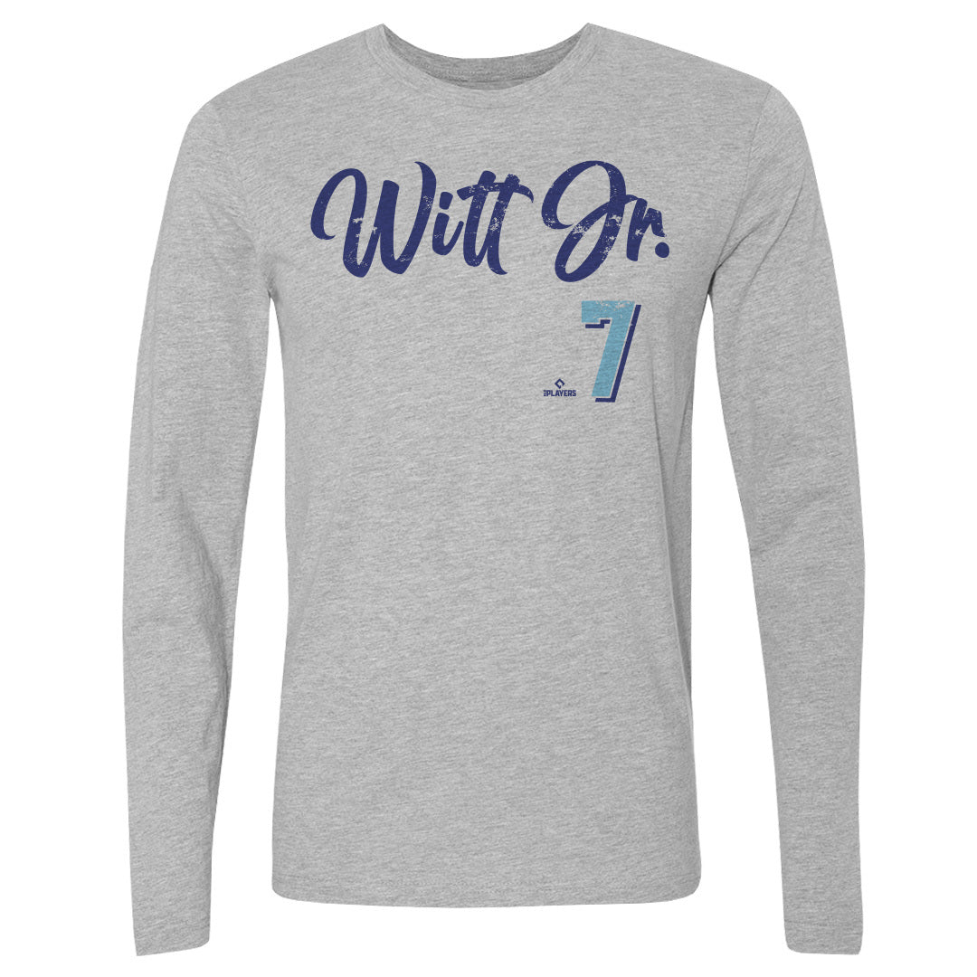 Bobby Witt Jr. Men&#39;s Long Sleeve T-Shirt | 500 LEVEL