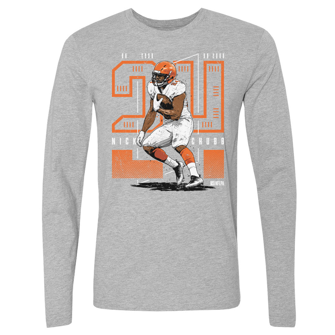 Nick Chubb Men&#39;s Long Sleeve T-Shirt | 500 LEVEL