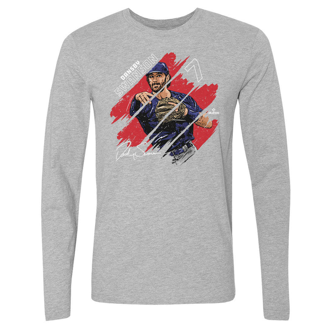 Dansby Swanson Men's Long Sleeve T-Shirt, Chicago Baseball Men's Long  Sleeve T-Shirt