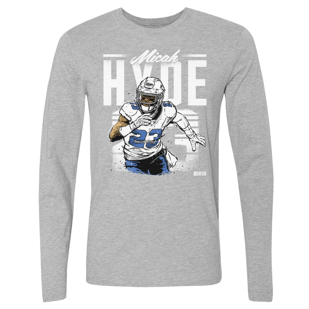 Micah Hyde Men&#39;s Long Sleeve T-Shirt | 500 LEVEL