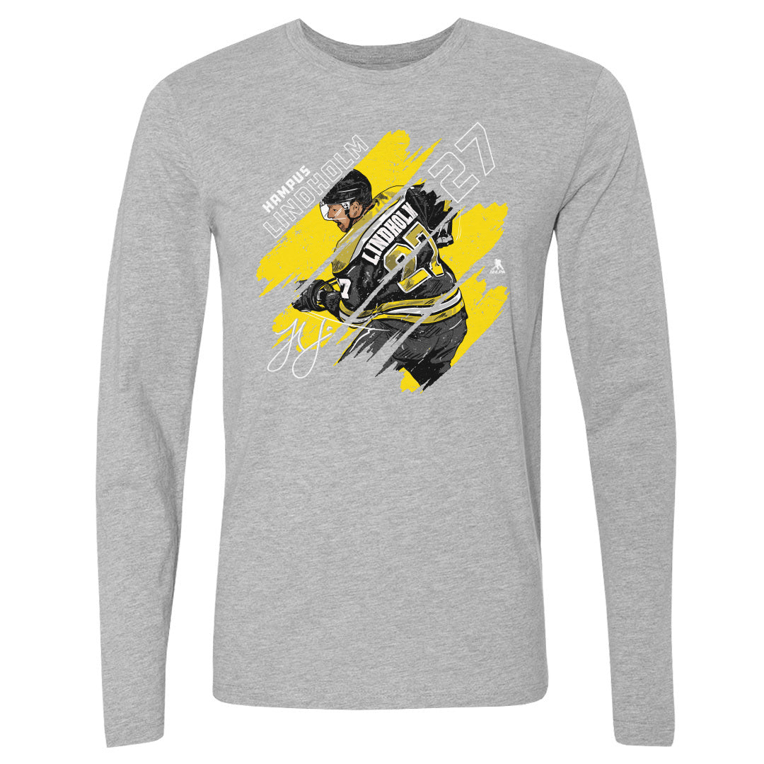 Hampus Lindholm Men&#39;s Long Sleeve T-Shirt | 500 LEVEL