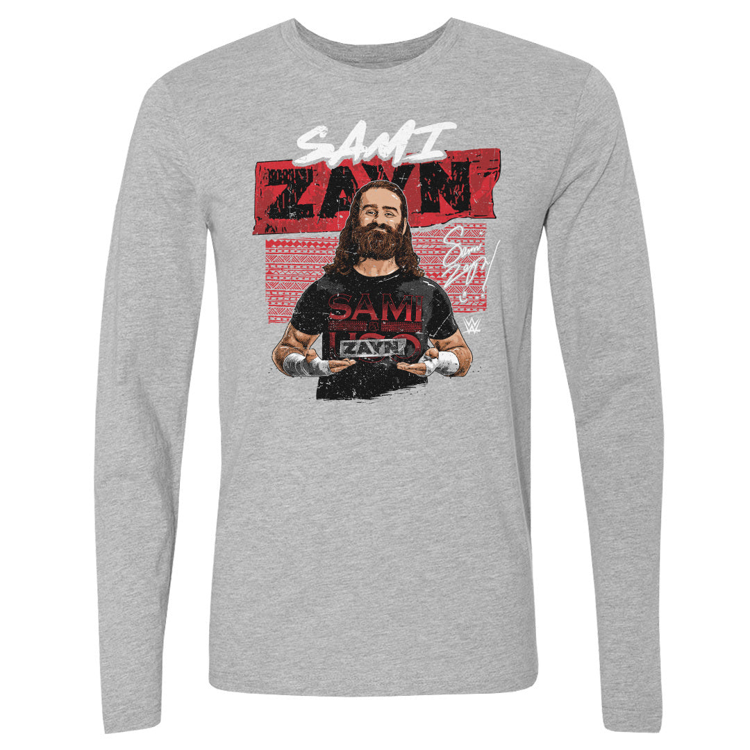 Sami Zayn Men&#39;s Long Sleeve T-Shirt | 500 LEVEL