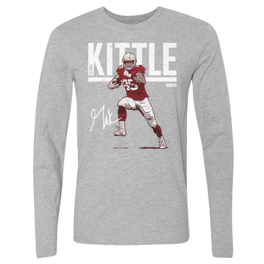 George Kittle Men&#39;s Long Sleeve T-Shirt | 500 LEVEL