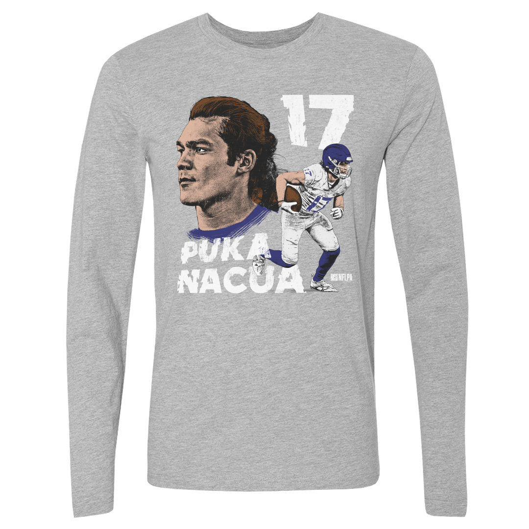 Puka Nacua Men&#39;s Long Sleeve T-Shirt | 500 LEVEL