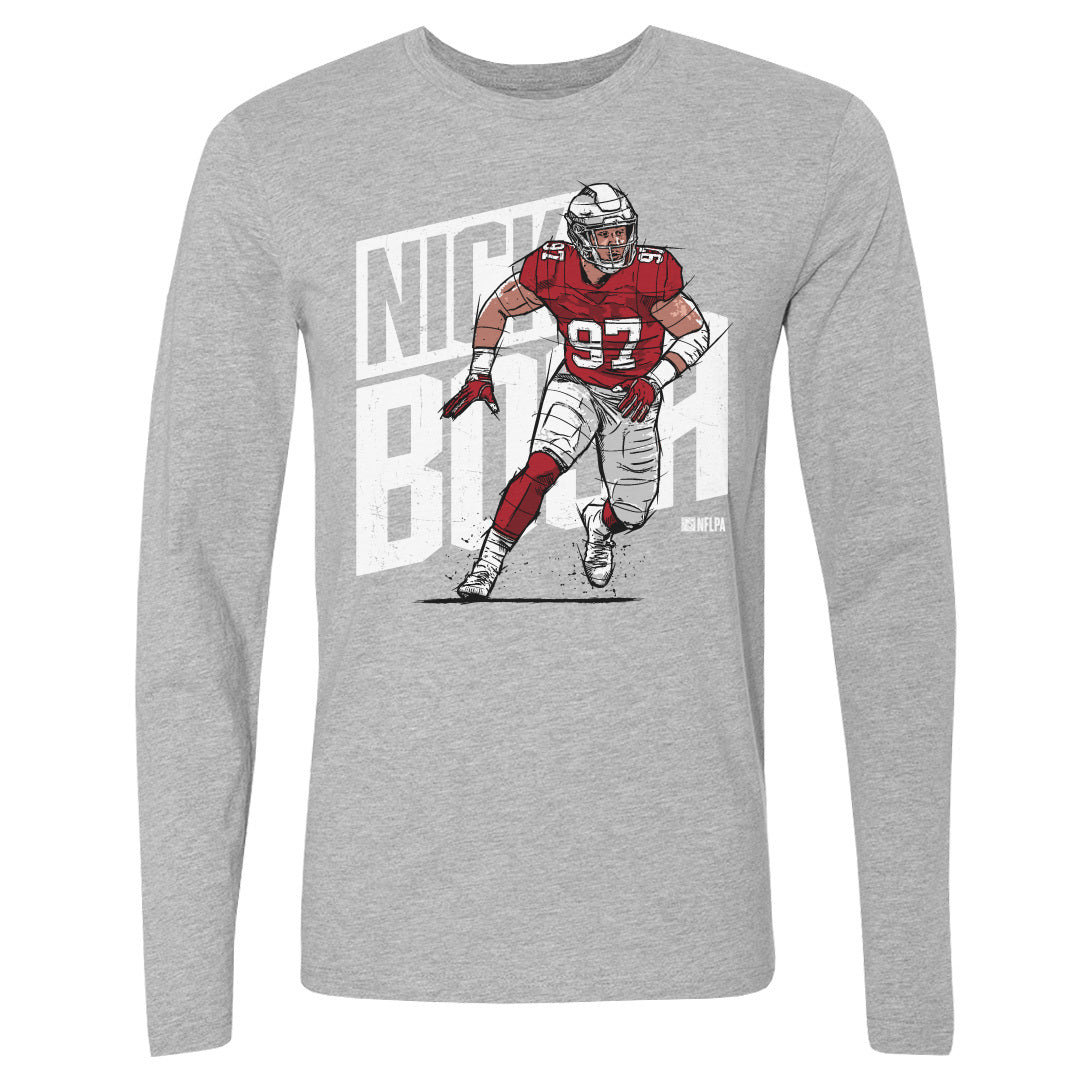 Nick Bosa Men&#39;s Long Sleeve T-Shirt | 500 LEVEL