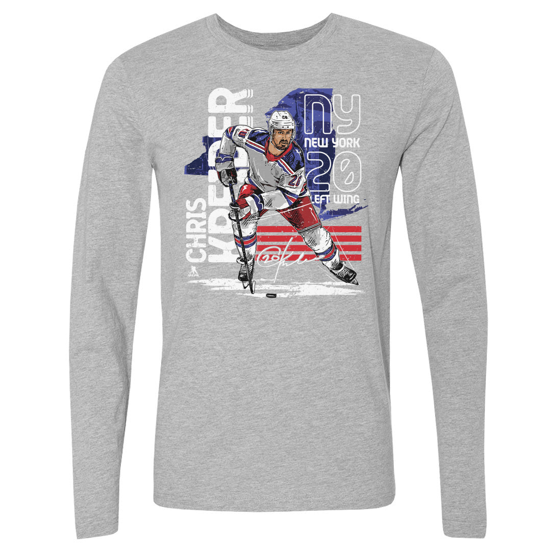 Chris Kreider Men&#39;s Long Sleeve T-Shirt | 500 LEVEL