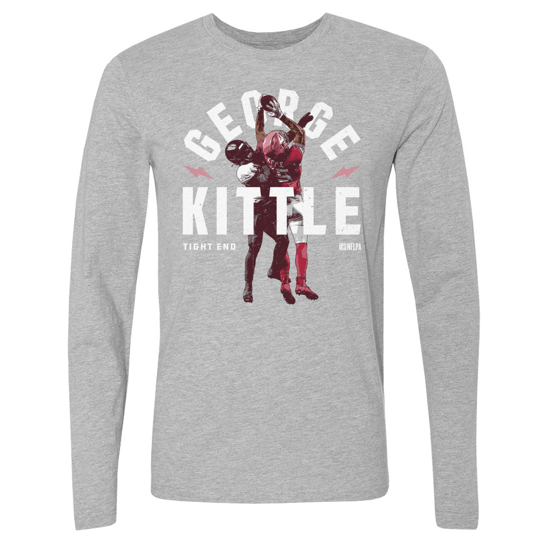 George Kittle Men&#39;s Long Sleeve T-Shirt | 500 LEVEL