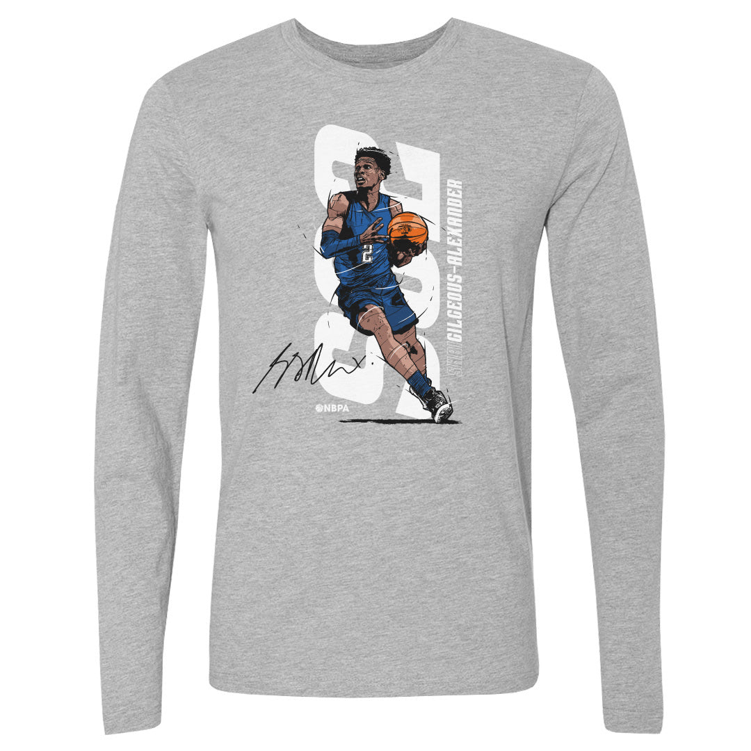 Shai Gilgeous-Alexander Men&#39;s Long Sleeve T-Shirt | 500 LEVEL