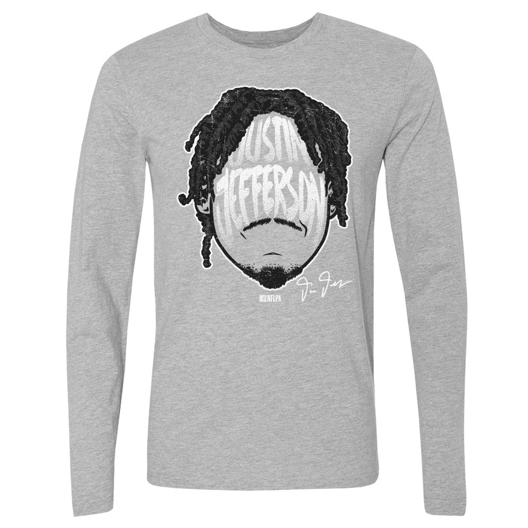 Justin Jefferson Men&#39;s Long Sleeve T-Shirt | 500 LEVEL