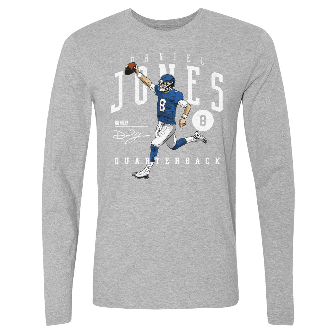 Daniel Jones Men's Long Sleeve T-Shirt 3601, New York Football Men's Long  Sleeve T-Shirt